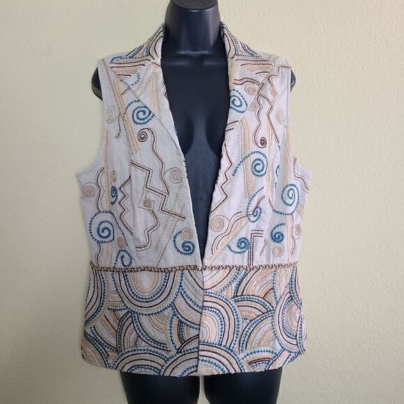 Coldwater Creek Embroidered Vest  - Picture 1 of 7